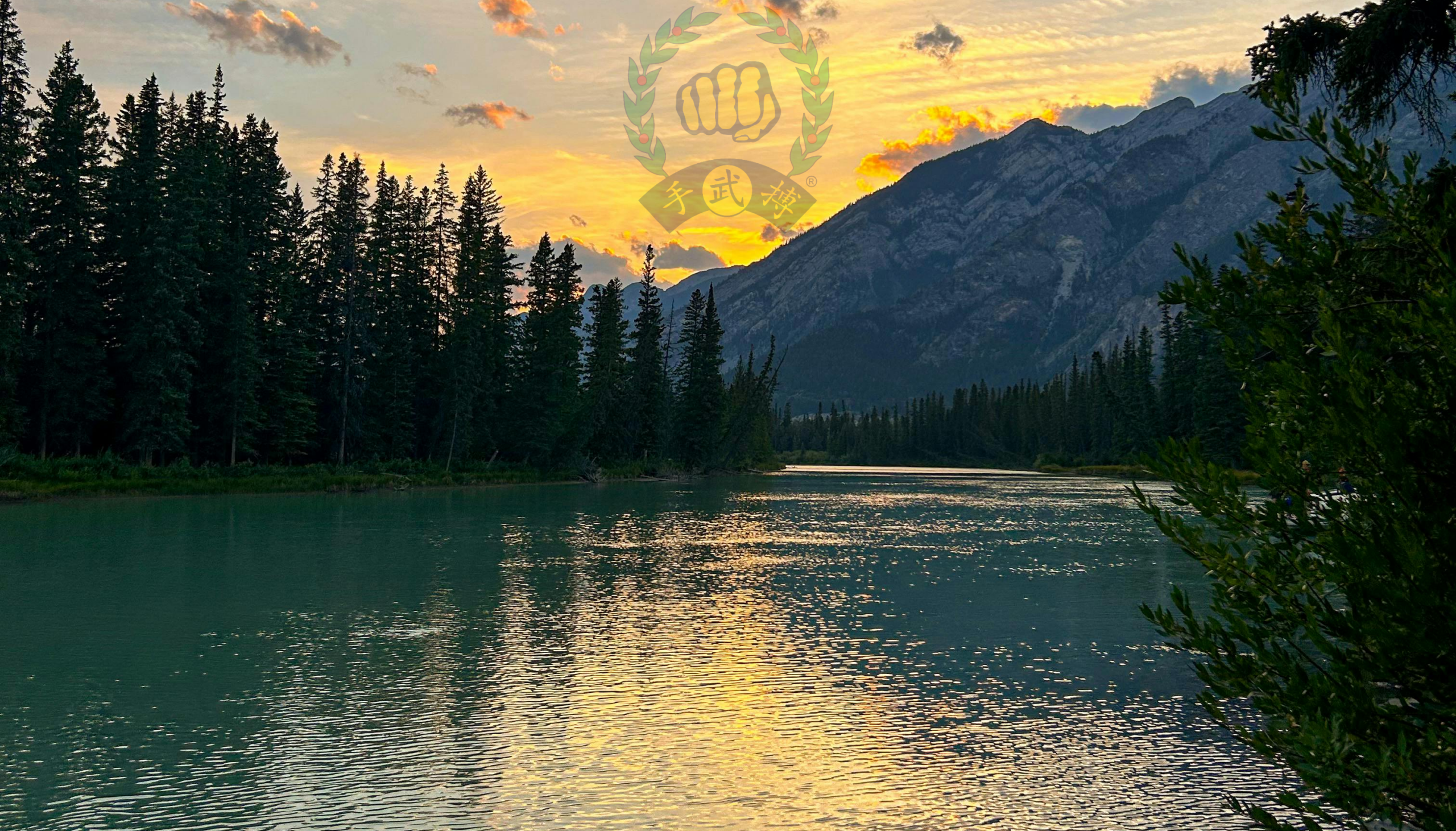 River widens as it flows