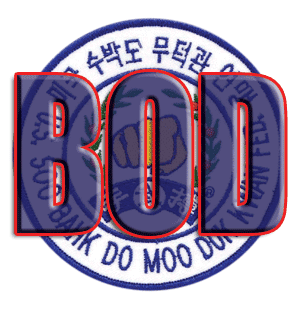 A circular emblem featuring the letters 'BOD' prominently overlaid, surrounded by traditional symbols and text in multiple languages.